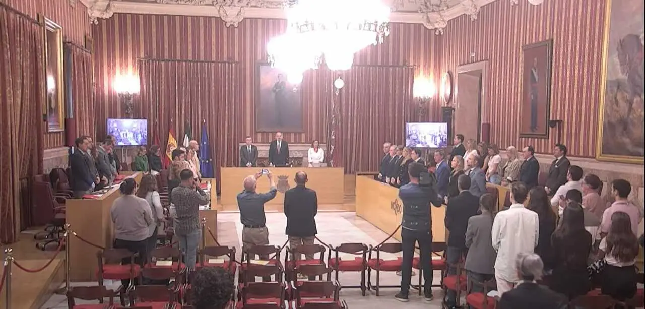 Minuto de silencio en el Pleno del Ayuntamiento de Sevilla por el suicidio de Sandra Pe&ntilde;a | E.P. 