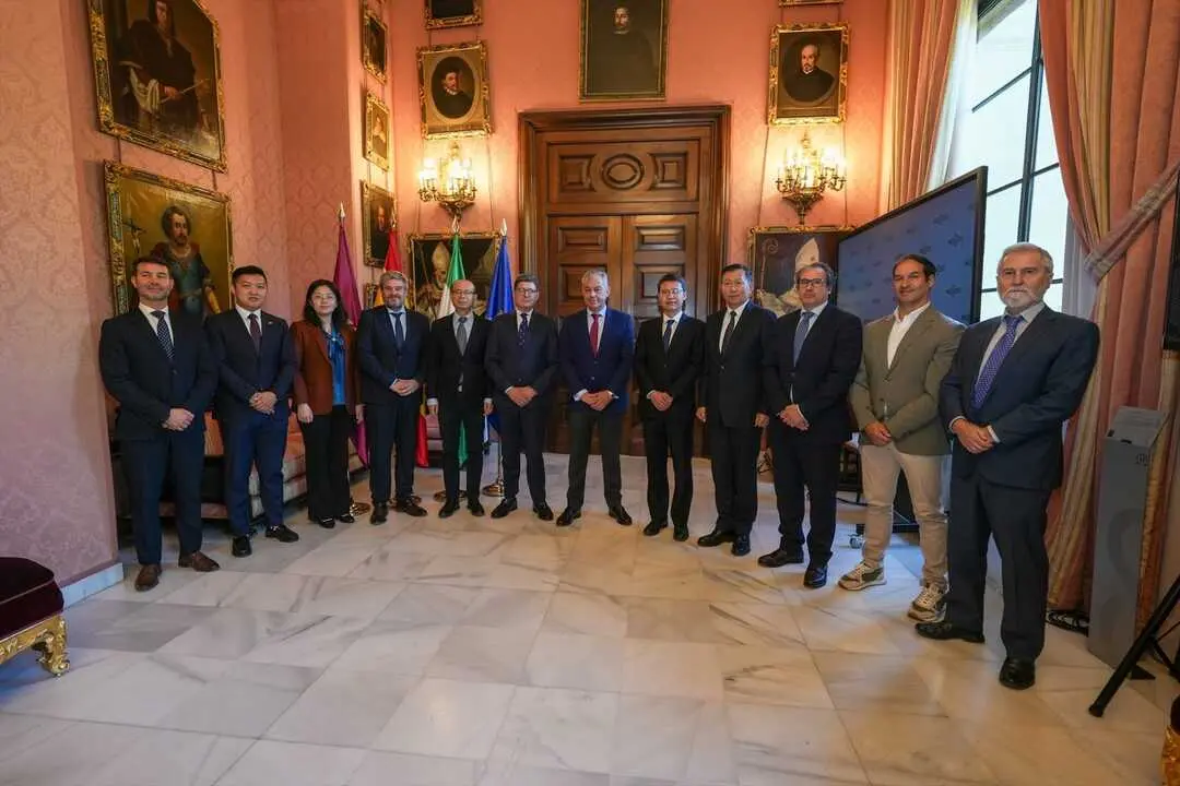 El alcalde de Sevilla, Jos&eacute; Luis Sanz, recibe a una delegaci&oacute;n del Beijing Overseas Talents Center (BOTC) |&nbsp;AYUNTAMIENTO DE SEVILLA 