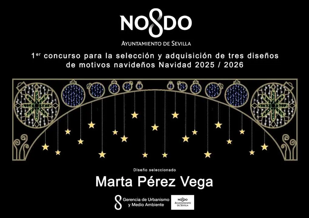  Uno de los dise&ntilde;os ganadores del concurso de luces de Navidad organizado por el Consistorio |&nbsp;AYTO DE SEVILLA 
