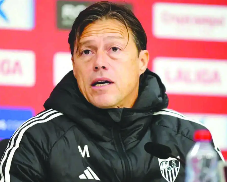  Mat&iacute;as Almeyda en la rueda de prensa previa al partido contra el RCD Espanyol. | SFC. 