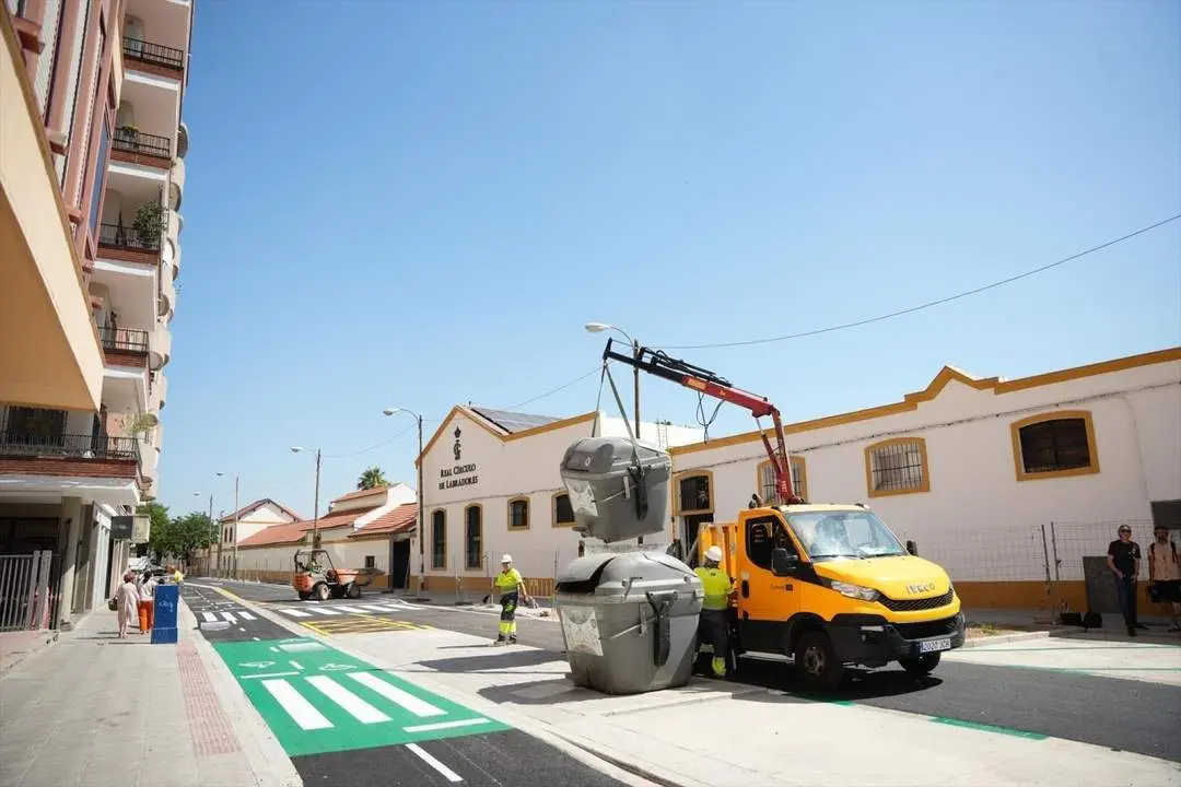 Obras de reurbanizaci&oacute;n de las calles de Juan Sebasti&aacute;n Elcano.  - Viva Sevilla. 