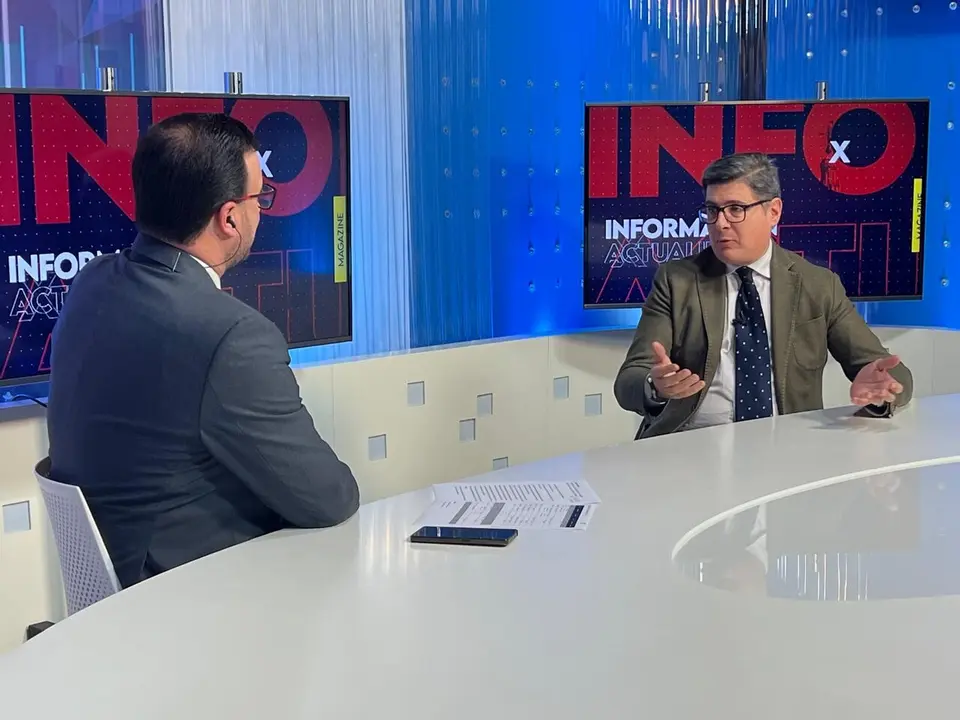  &Aacute;lvaro Pimentel durante la entrevista en 7TV. | CT 