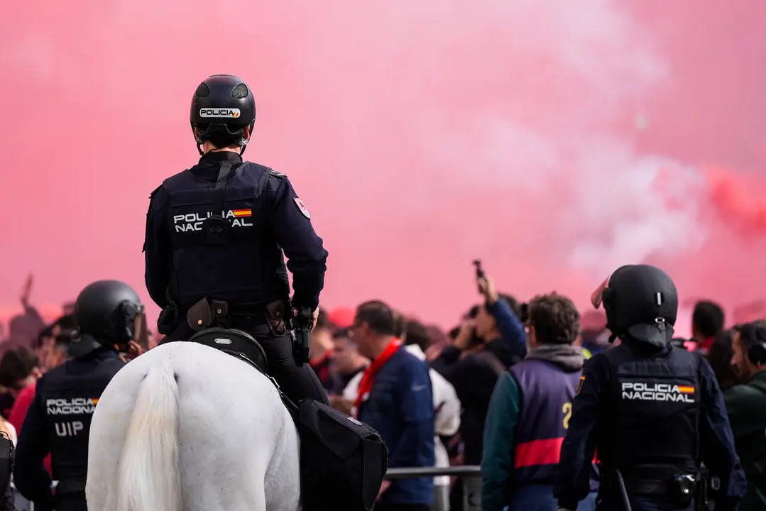  Dispositivo policial del &uacute;ltimo Gran Derbi. | Corchero/EP 