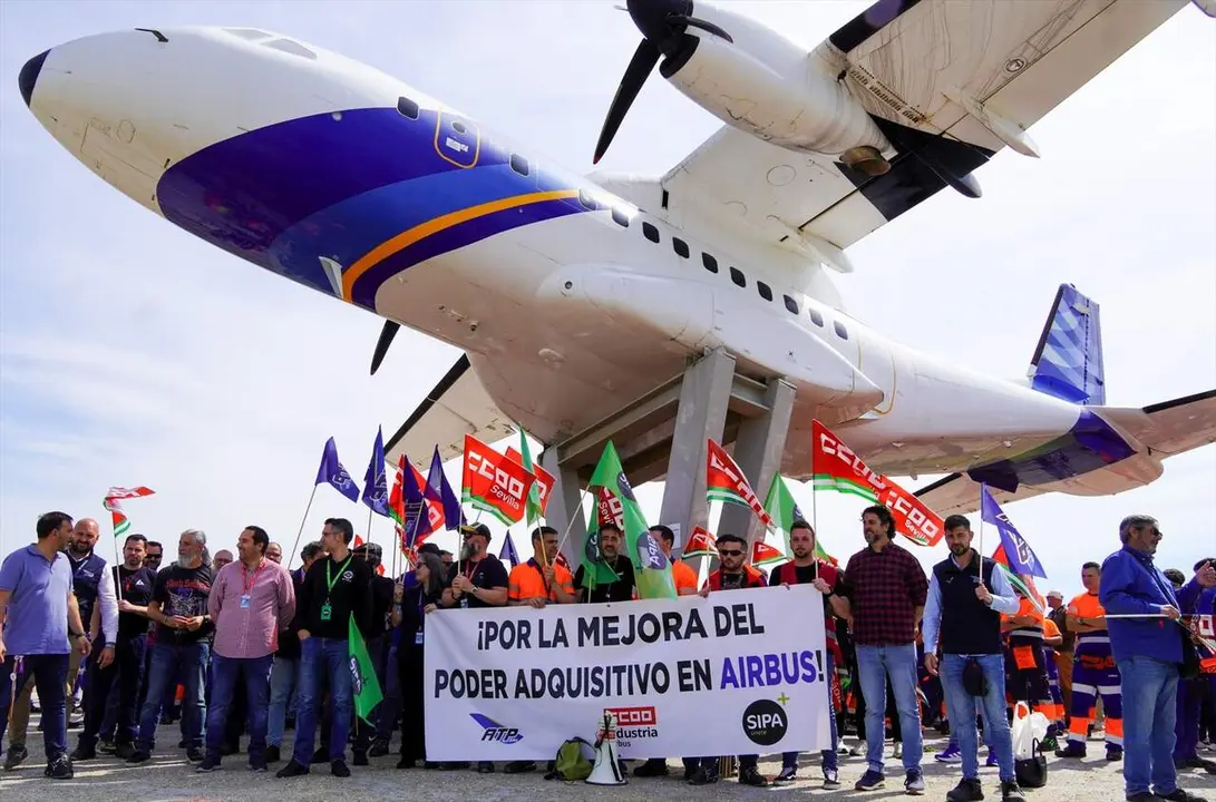  Concentraci&oacute;n de CCOO en las sedes de Airbus en Sevilla |&nbsp;CCOO-A 