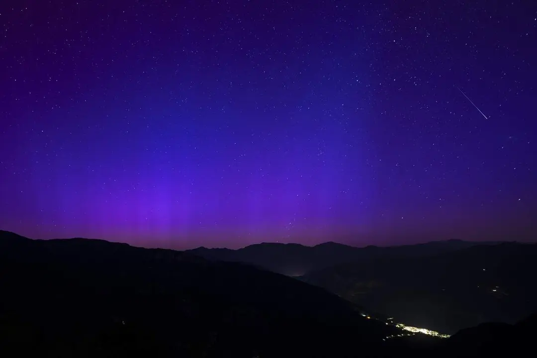  Aurora boreal desde el Mirador de la Figuerassa |&nbsp;E.P. 