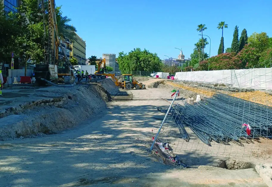  Im&aacute;genes de las obras de la L&iacute;nea 3 Norte del Metro de Sevilla. | VIVA Sevilla 