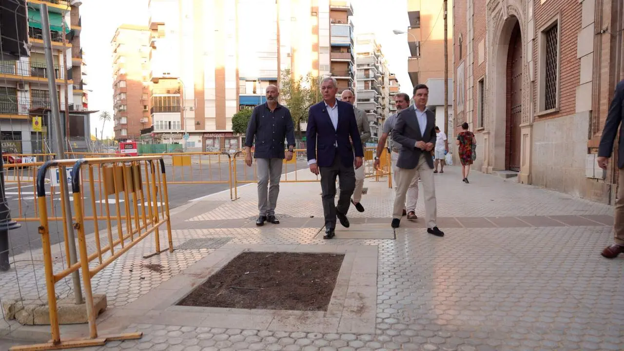  Visita de Sanz a las obras. | AYTO 