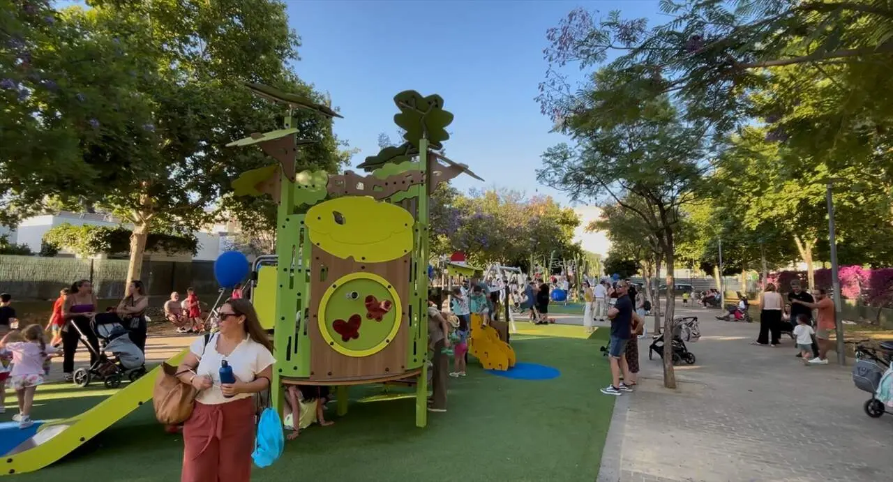  Imagen del espacio infantil inclusivo del Parque de las Artes. | AYTO 