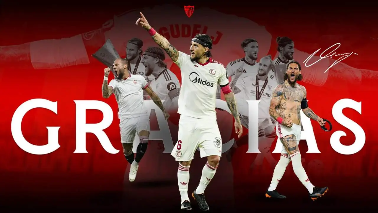  El Sevilla F&uacute;tbol Club despide a Nemanja Gudelj. | SFC 