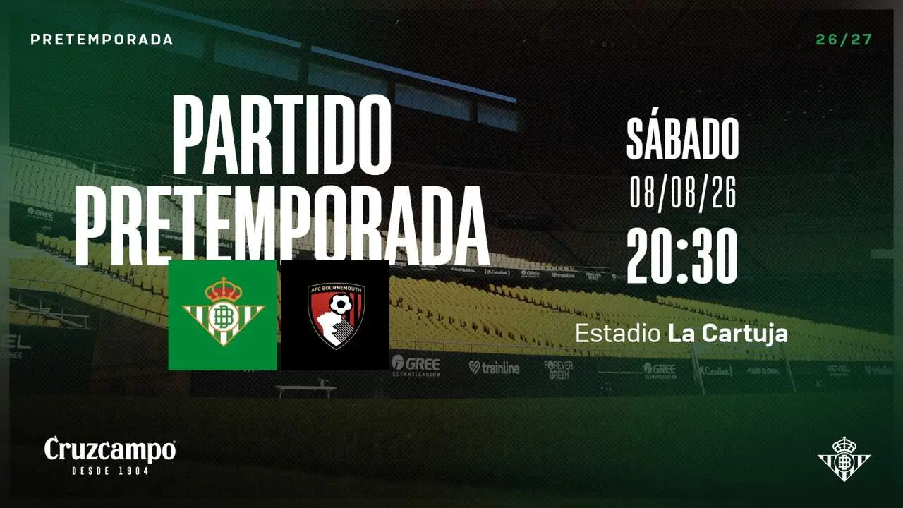  El Real Betis anuncia el &uacute;ltimo amistoso de la pretemporada. | RBB 