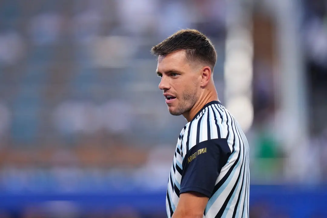  Giovani Lo Celso calienta en un partido del Mundial con Argentina. | EP 