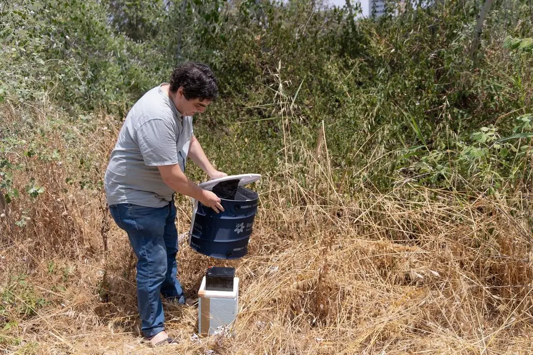  Una de las trampas instaladas por la Junta contra el mosquito del Virus del Nilo Occidental | JUNTA 