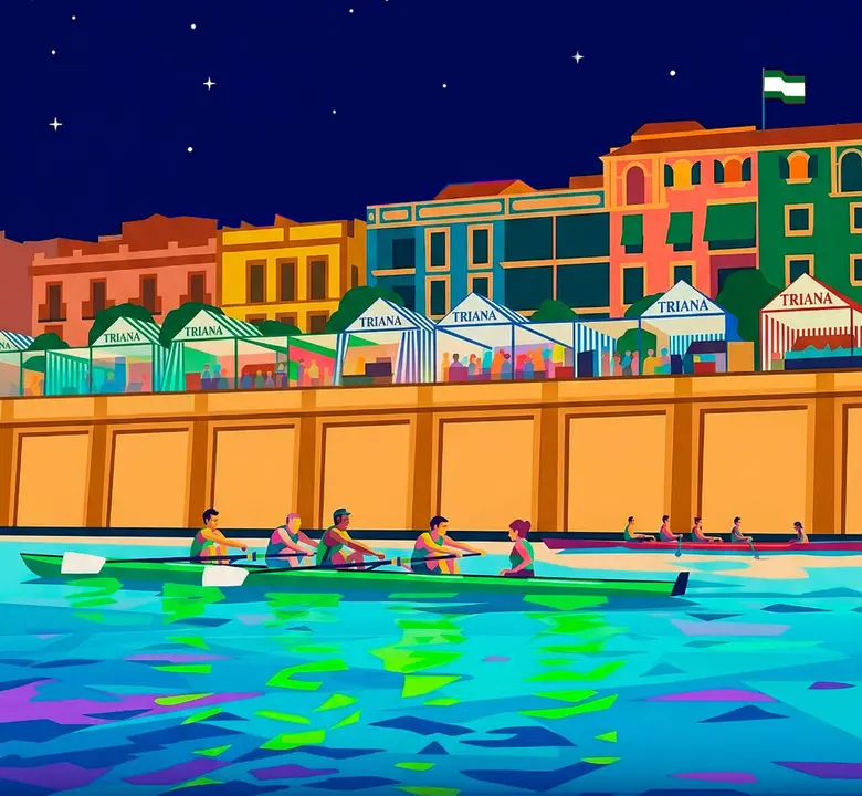  Cartel de la X Regata Nocturna de la Vel&aacute; de Triana. | FAR 