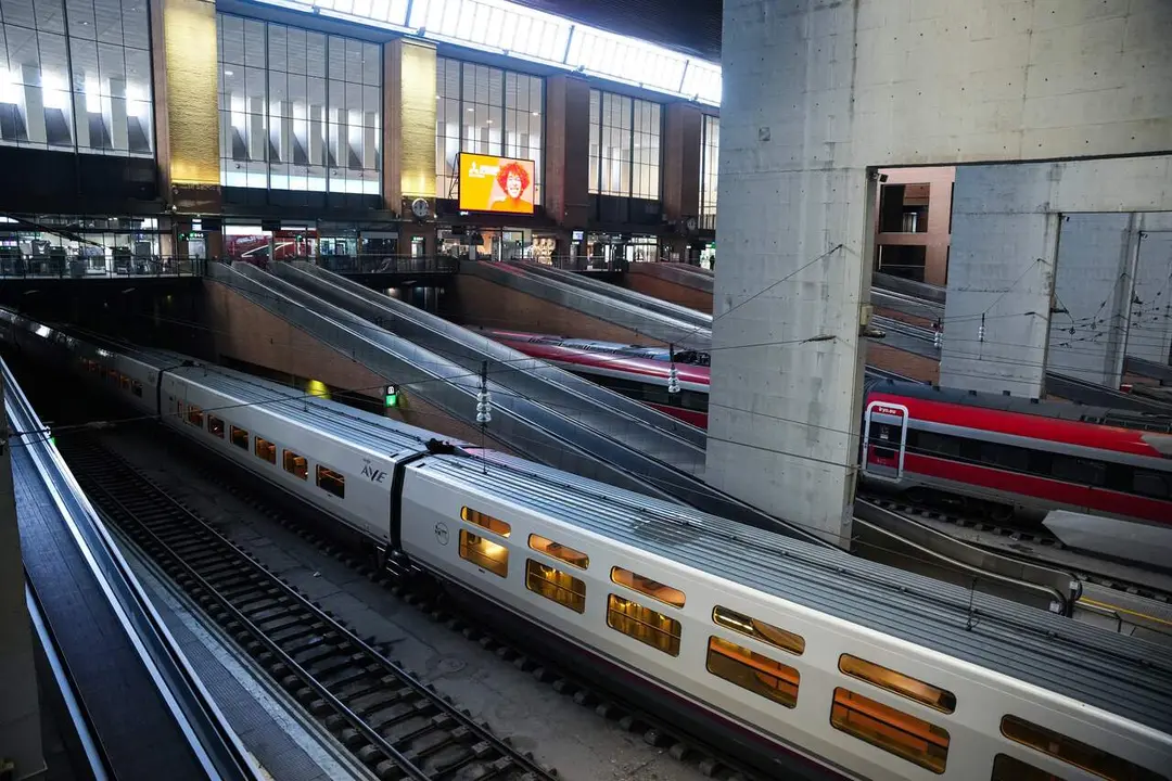  Archivo - Trenes estacionados en v&iacute;as de la terminal Sevilla Santa en foto de archivo |&nbsp;E.P. 