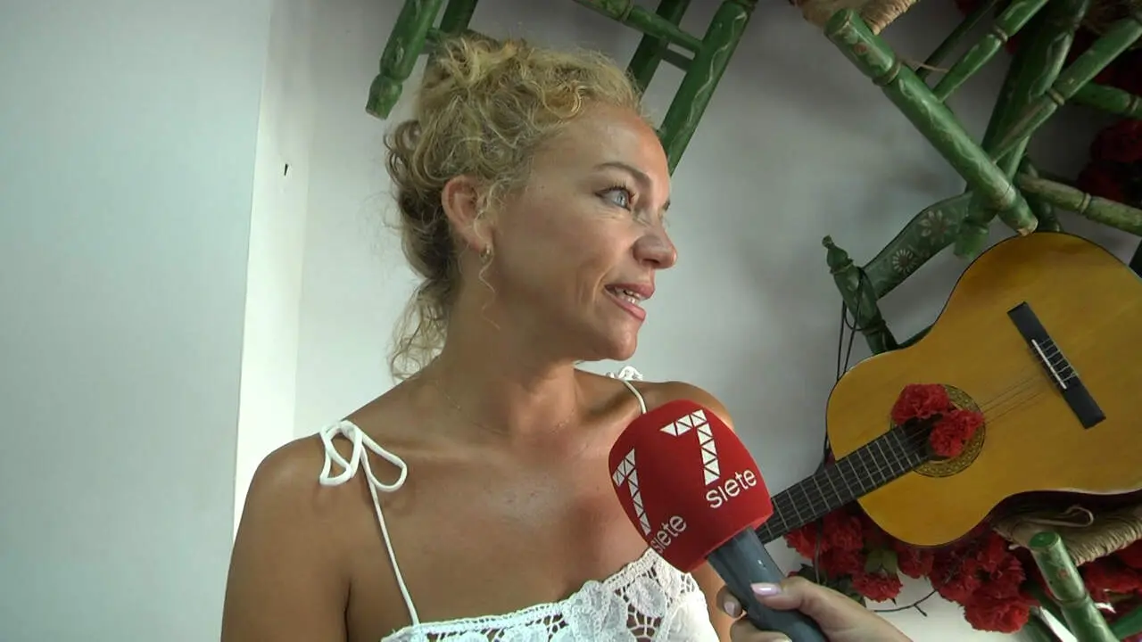  Y&eacute;ssica Brea en una entrevista con 7TV Sevilla con motivo de su reconocimiento. | 7TV Sevilla 