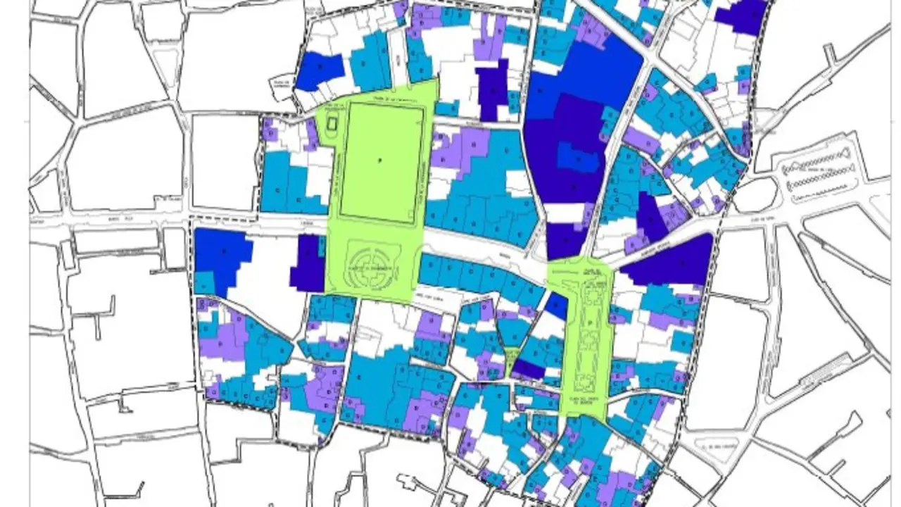  Plano de catalogaci&oacute;n de la zona de la Encarnaci&oacute;n. | GUMA 