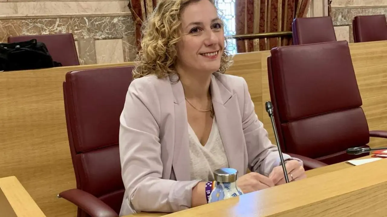  La portavoz de Podemos-IU, Susana Hornillo. - Archivo 