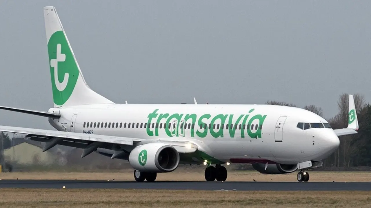  Un avi&oacute;n de la aerol&iacute;nea Transavia. |Archivo/EP 