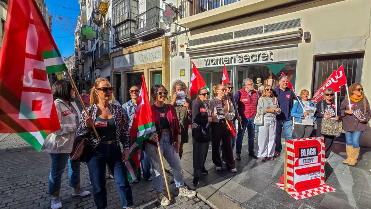  Presentaci&oacute;n de la huelga del comercio en el centro de Sevilla. | CCOO 