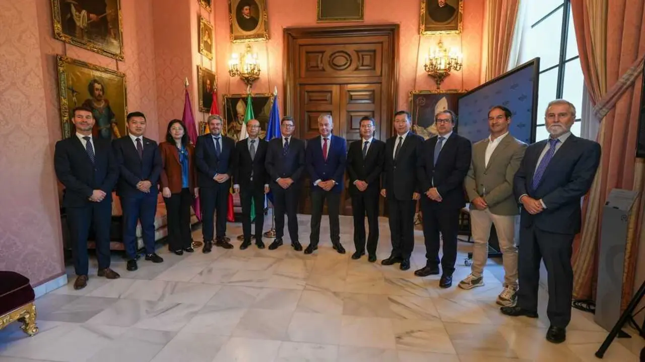  El alcalde de Sevilla, Jos&eacute; Luis Sanz, recibe a una delegaci&oacute;n del Beijing Overseas Talents Center (BOTC) |&nbsp;AYUNTAMIENTO DE SEVILLA 