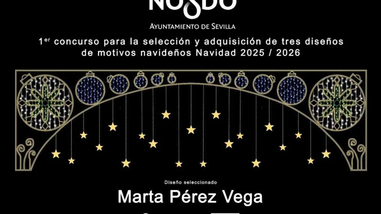  Uno de los dise&ntilde;os ganadores del concurso de luces de Navidad organizado por el Consistorio |&nbsp;AYTO DE SEVILLA 