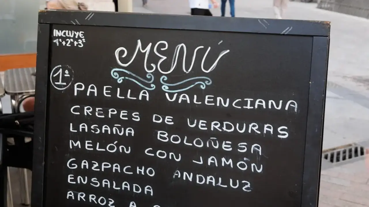Men&uacute; del d&iacute;a.