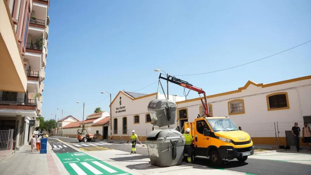  Obras de reurbanizaci&oacute;n de las calles de Juan Sebasti&aacute;n Elcano.  - Viva Sevilla. 