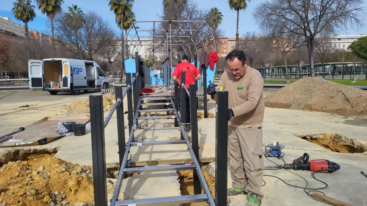  Obras en la calle Fernanda Calado Rosales | AYTO SEVILLA 