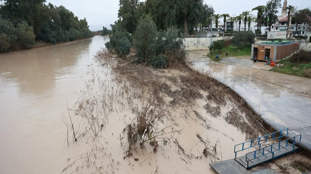  Situaci&oacute;n del r&iacute;o Genil en &Eacute;cija (Sevilla) |&nbsp;E.P. 