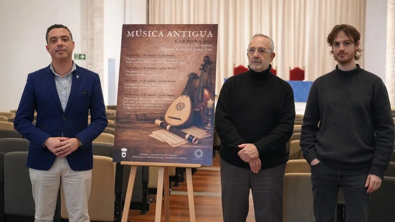  Presentaci&oacute;n del nuevo ciclo de m&uacute;sica antigua | AYTO DE CARMONA 