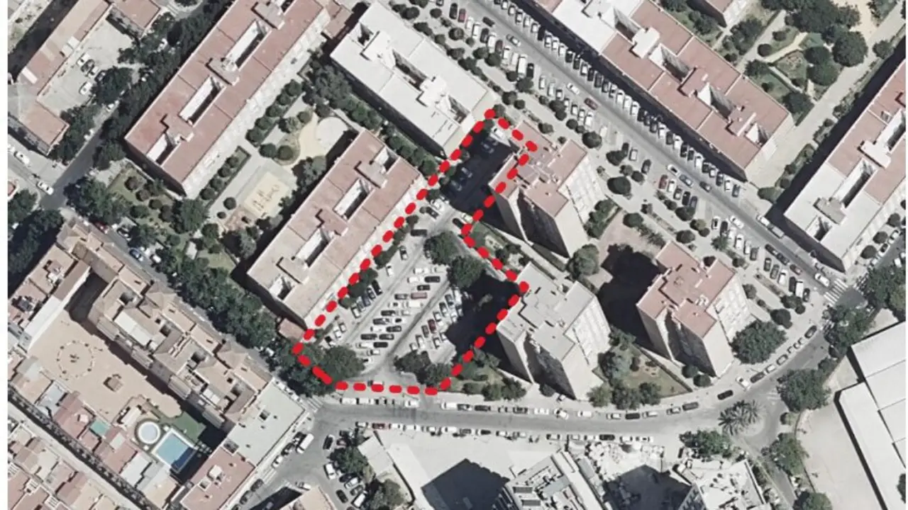 Vista a&eacute;rea de la parcela. | Guma 
