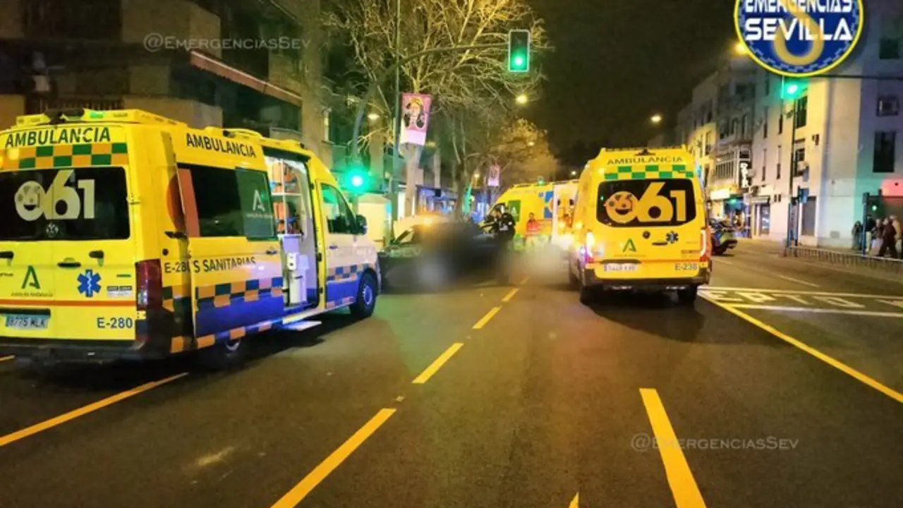  El lugar del accidente. | @emergenciassev 