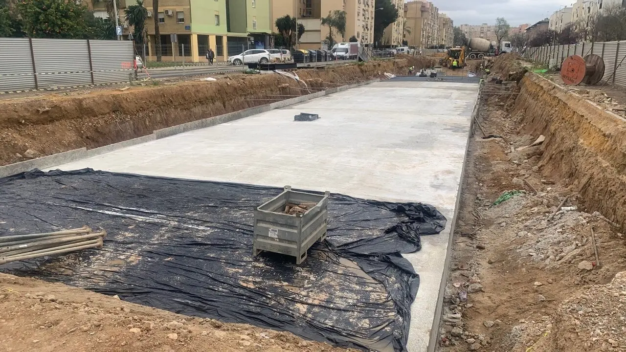  Obras de la L&iacute;nea 3 del metro de Sevilla. 