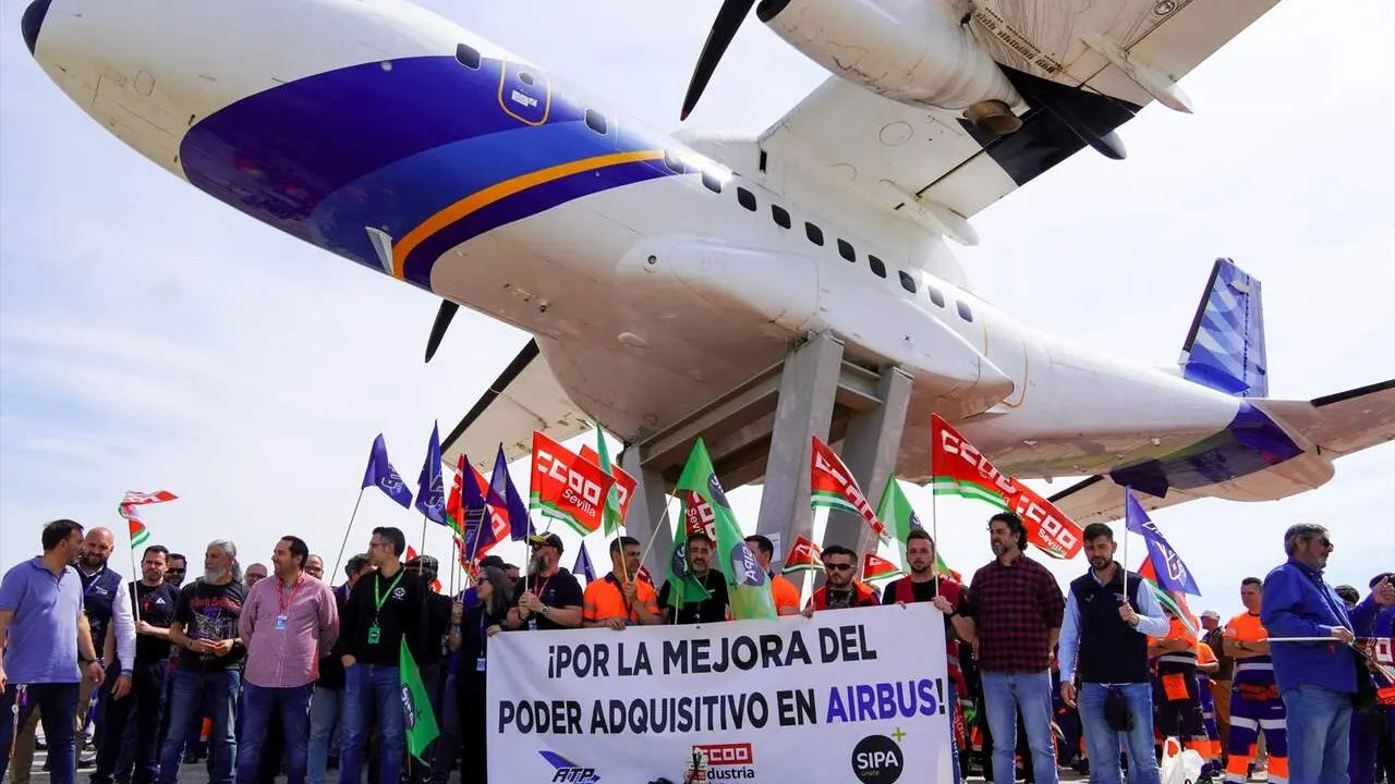  Concentraci&oacute;n de CCOO en las sedes de Airbus en Sevilla |&nbsp;CCOO-A 