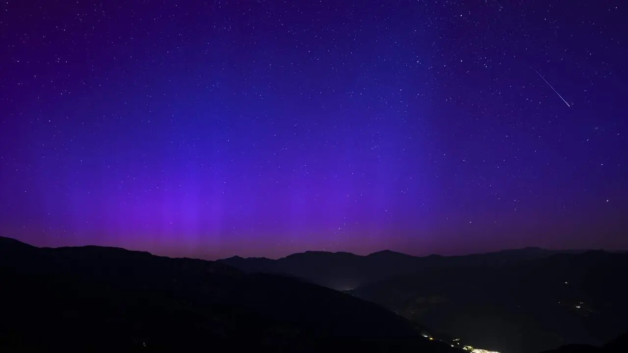  Aurora boreal desde el Mirador de la Figuerassa |&nbsp;E.P. 