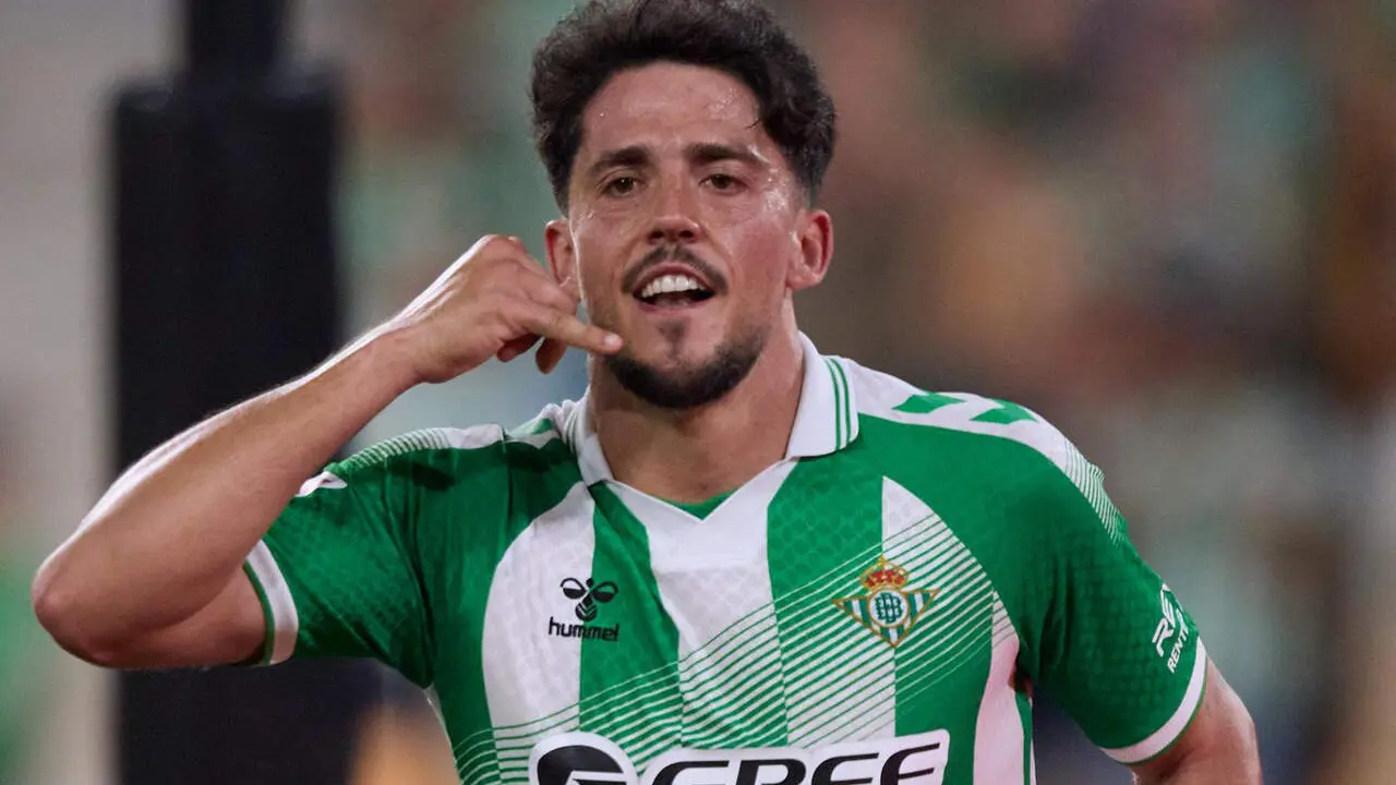  Pablo Fornals celebra su &uacute;ltimo gol con el Real Betis ante el Levante. | RBB 