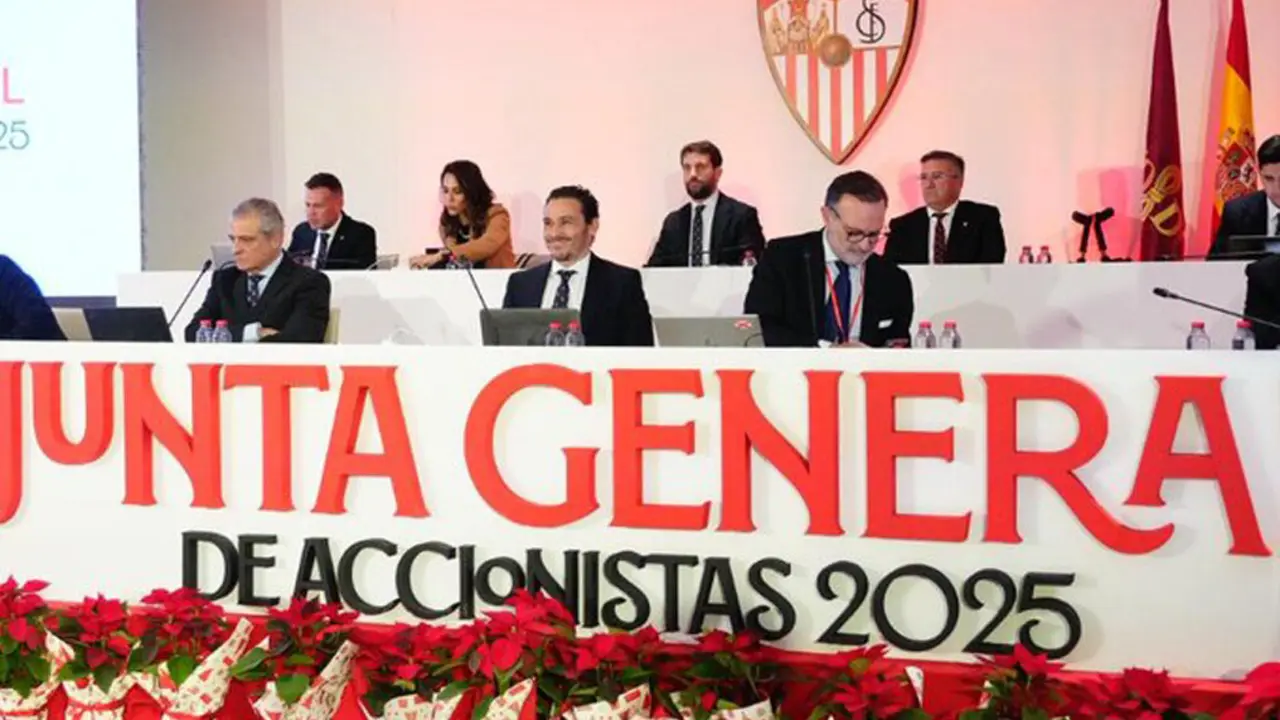  Junta General de Accionistas 2025 del Sevilla F&uacute;tbol Club. | Archivo/SFC 