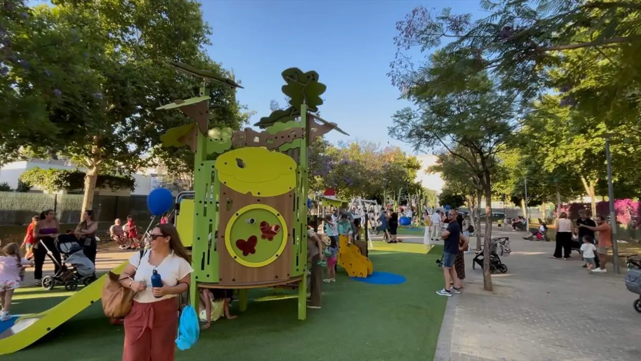  Imagen del espacio infantil inclusivo del Parque de las Artes. | AYTO 