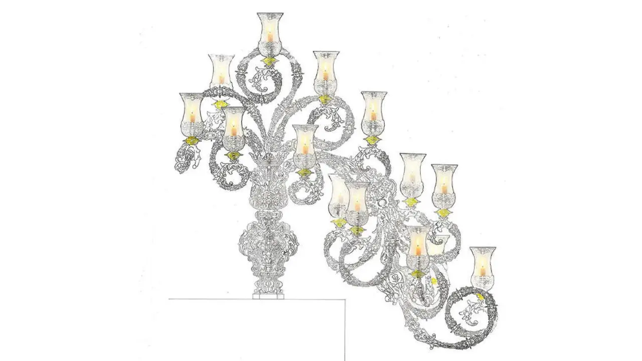  Diseño de los candelabros de cola 