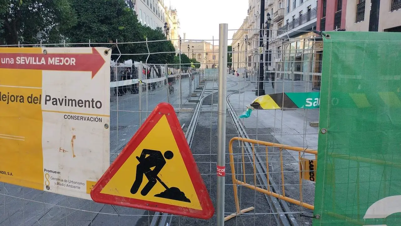  Vallado por obras en la calle Alemanes. | EP 